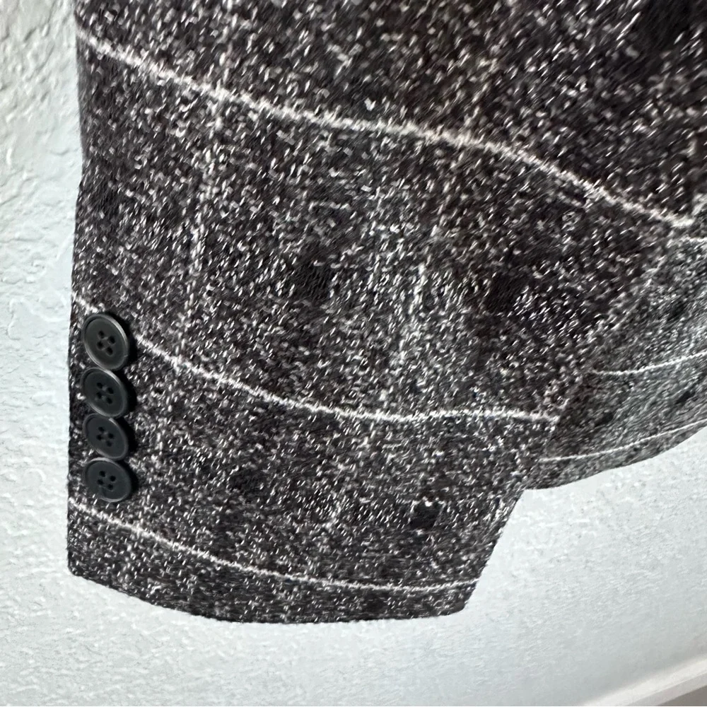 Proper Pair Charcoal Plaid Blazer Men's XL Fits Like L NWT